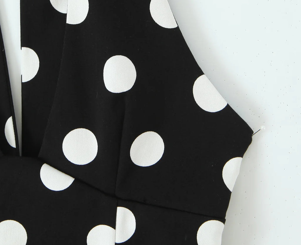 Polka Noir Top