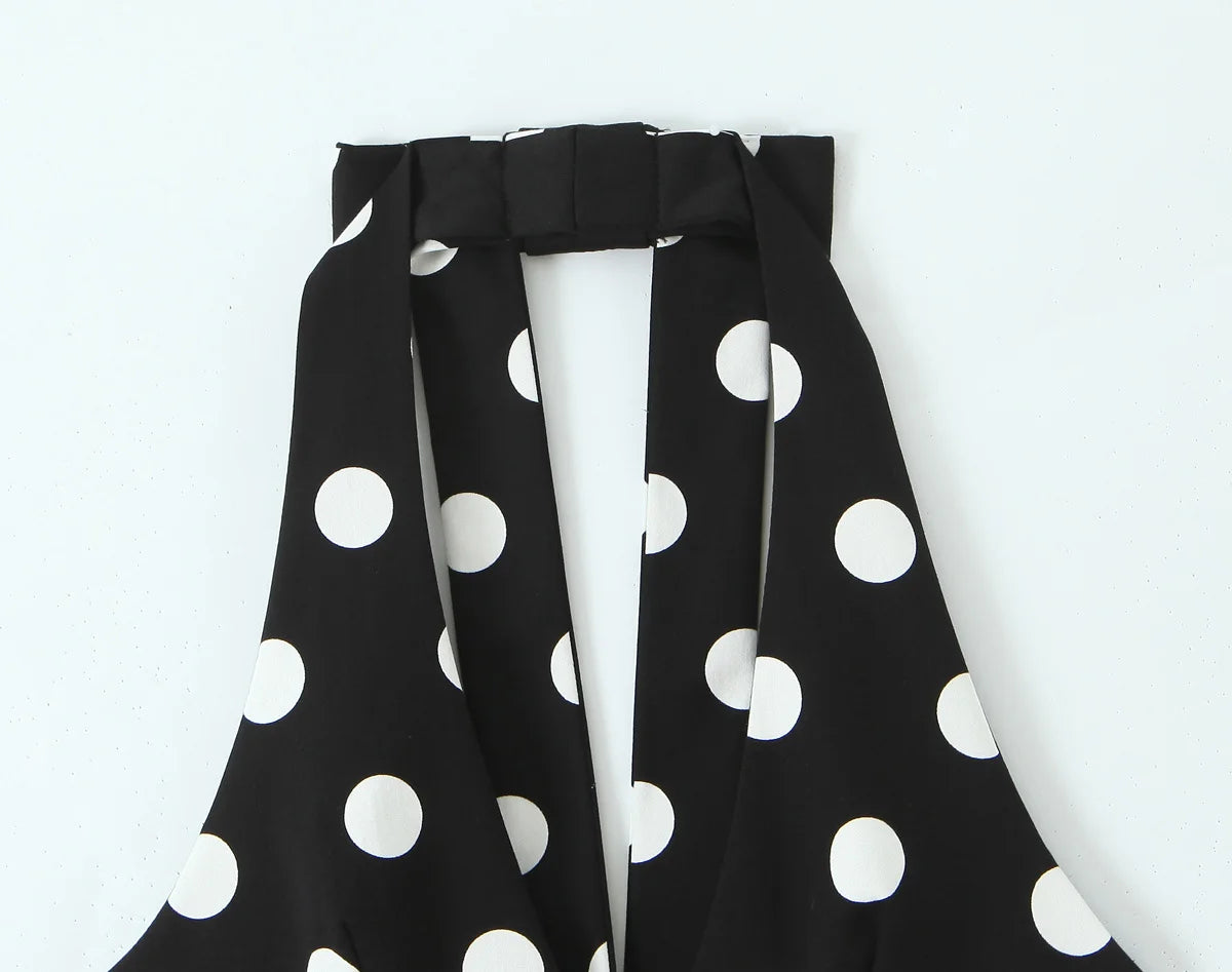 Polka Noir Top